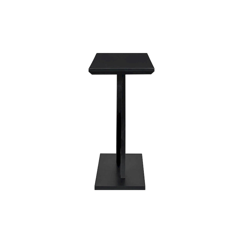 Rustic Console Table with Cross-Leg Design – Black / Brown, 1-Unit