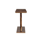 Rustic Console Table with Cross-Leg Design – Black / Brown, 1-Unit