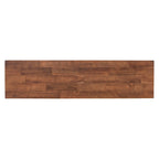 Rustic Console Table with Cross-Leg Design – Black / Brown, 1-Unit