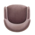 Fabric Wingback Accent Chair with Tapered Legs – Camel / White / Pinkish Purple / Brown / Olive Green / Gray Blue, 1-Person Use