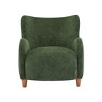 Fabric Wingback Accent Chair with Tapered Legs – Camel / White / Pinkish Purple / Brown / Olive Green / Gray Blue, 1-Person Use