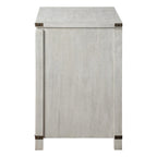 2-Drawer Letter-Size File Cabinet in Champagne Oak Wood Veneer – Off-White, 1-Unit
