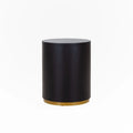 Round MDF Coffee Table / Side Table – Black, 1-Unit