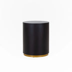 Round MDF Coffee Table / Side Table – Black, 1-Unit