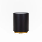 Round MDF Coffee Table / Side Table – Black, 1-Unit