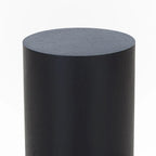 Round MDF Coffee Table / Side Table – Black, 1-Unit
