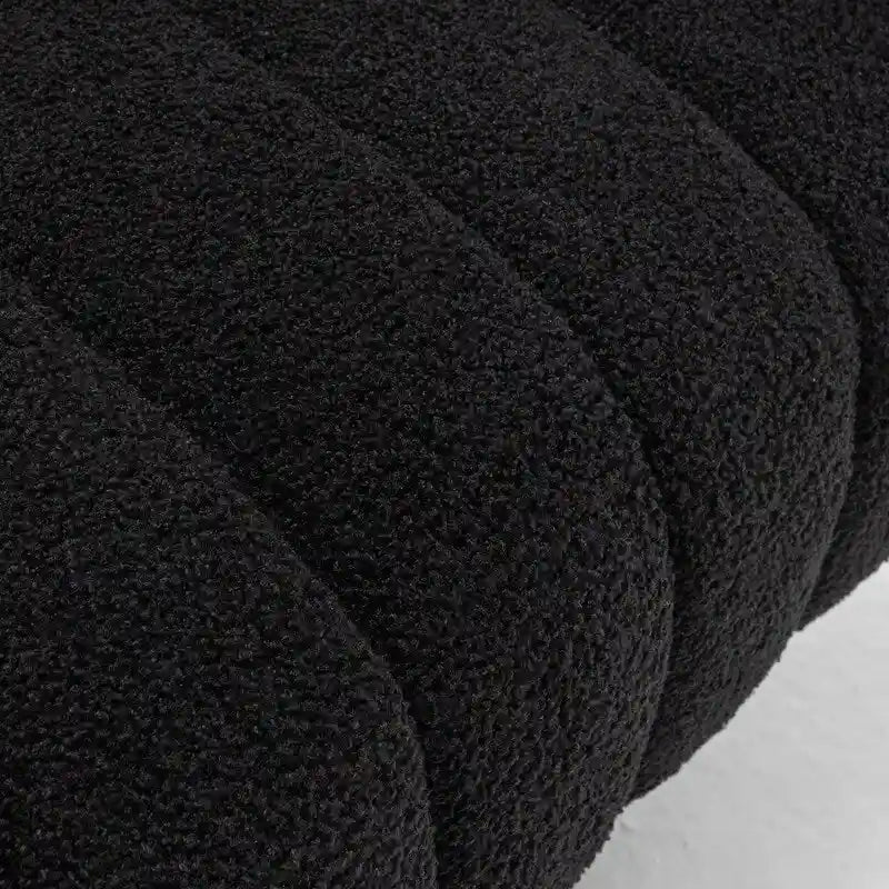 Velvet Swivel Accent Barrel Chair – White / Green / Black / Orange, 1-Person Use