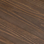 Solid Pine Wood Rectangular Coffee Table with Bottom Shelf – Pecan / Walnut, 1-Unit