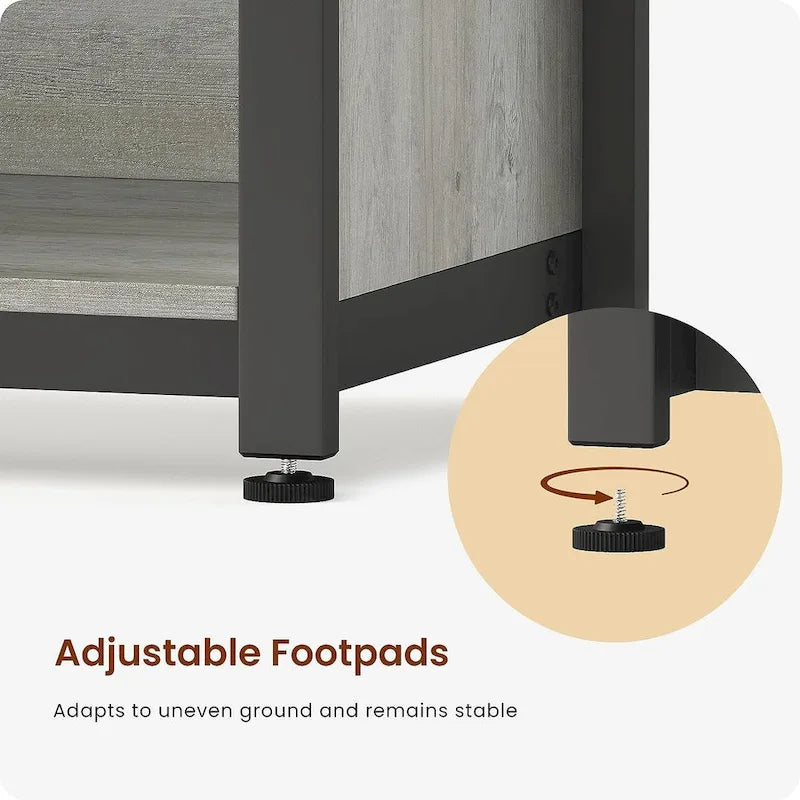 40-50 Gallon Aquarium Stand with Storage Cabinet – Black / Grey / Brown, 1-Unit