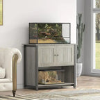 40-50 Gallon Aquarium Stand with Storage Cabinet – Black / Grey / Brown, 1-Unit
