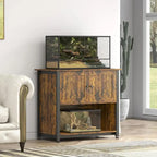 40-50 Gallon Aquarium Stand with Storage Cabinet – Black / Grey / Brown, 1-Unit