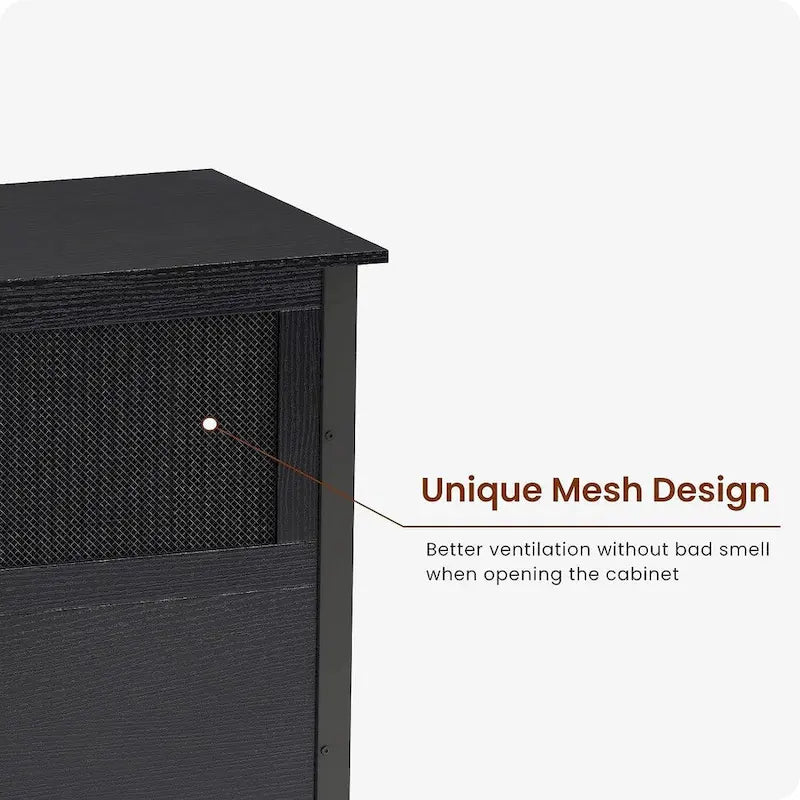 40-50 Gallon Aquarium Stand with Storage Cabinet – Black / Grey / Brown, 1-Unit