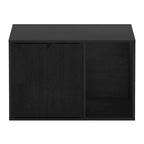 Small Litter Box Enclosure Cabinet with Storage – Columbia Walnut / Americano / Solid White / French Oak Grey, 1-Unit