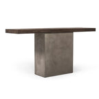 Heritage Oak and Concrete Console Table with Acrylic Sealed Finish – Oak / Dark Grey, 1-Unit