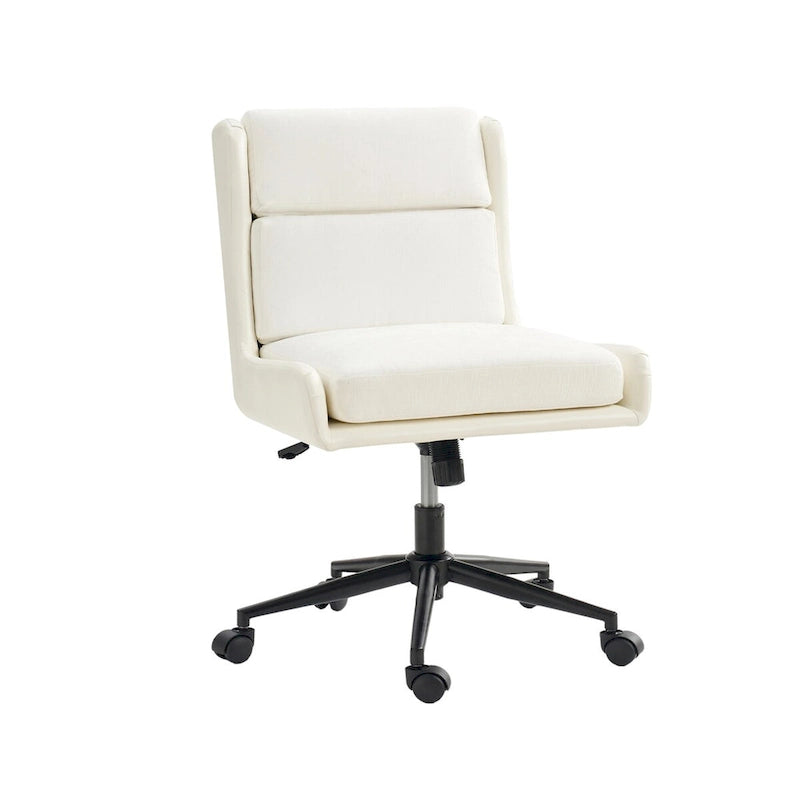Modern Swivel Office Chair with Removable Upholstery and Tilt Function – Sage / Black / Ivory, 1-Person Use