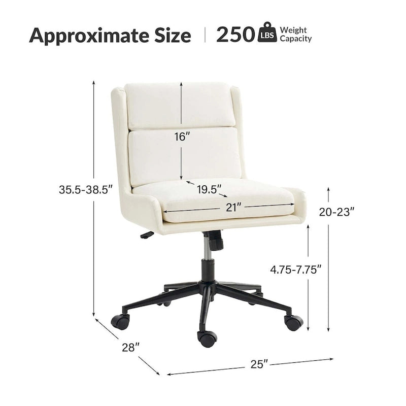 Modern Swivel Office Chair with Removable Upholstery and Tilt Function – Sage / Black / Ivory, 1-Person Use
